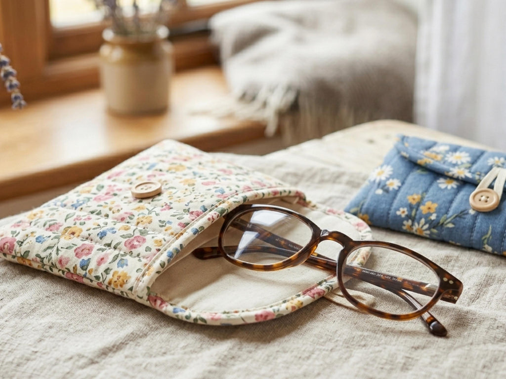 RETIREMENT SALE *Quilted Glasses Case Sewing Pattern PDF | Eyeglass Case Pattern | Sunglasses Pouch | Beginner Sewing Project |