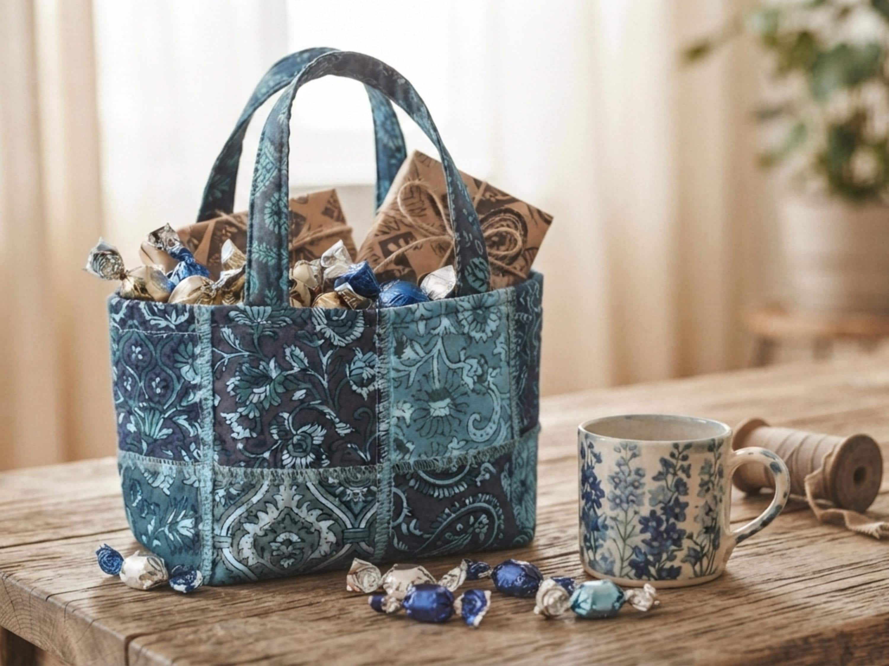 Mini Quilted Gift Bag DIY (PDF Download)