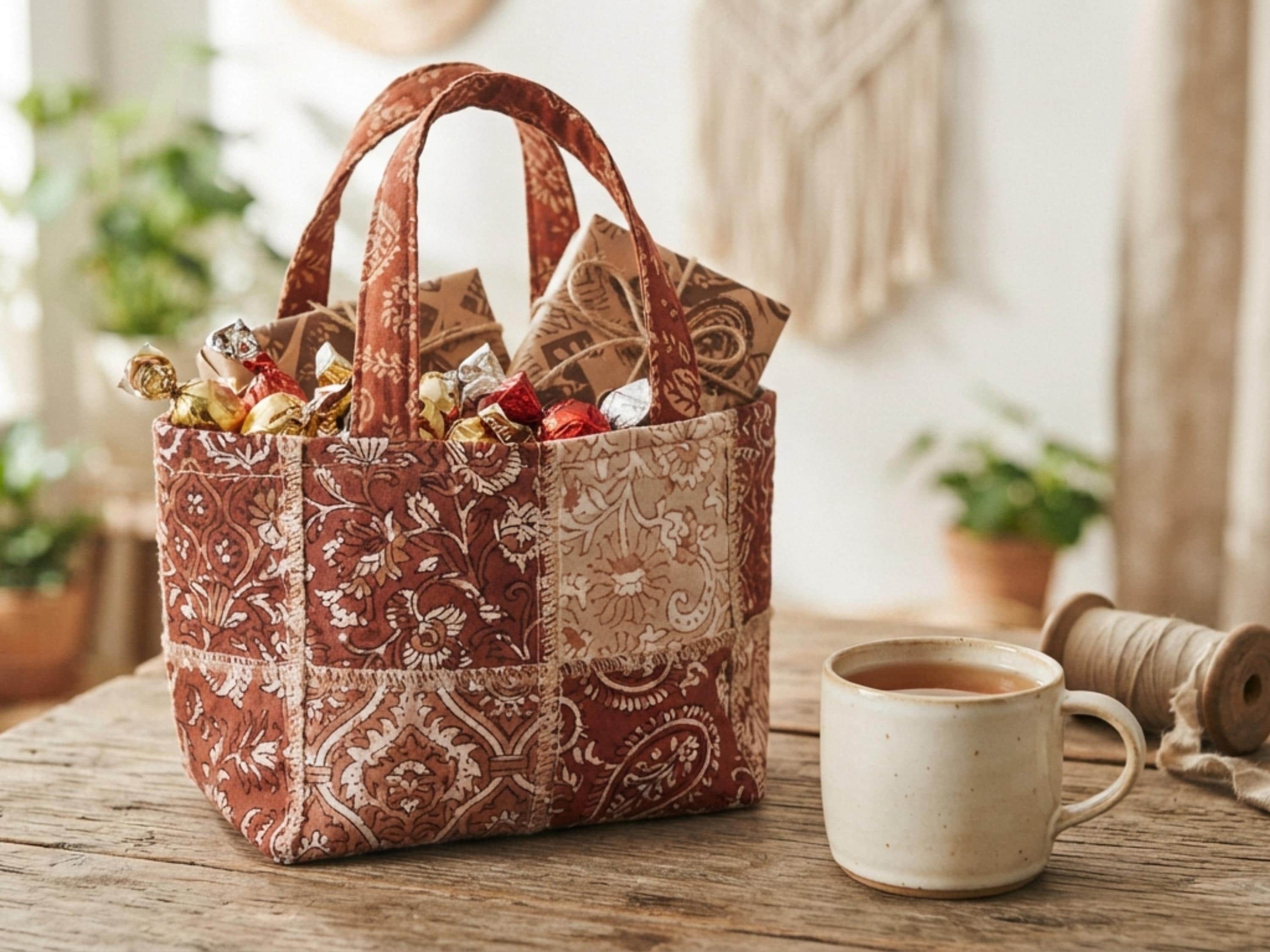 Mini Quilted Gift Bag DIY (PDF Download)