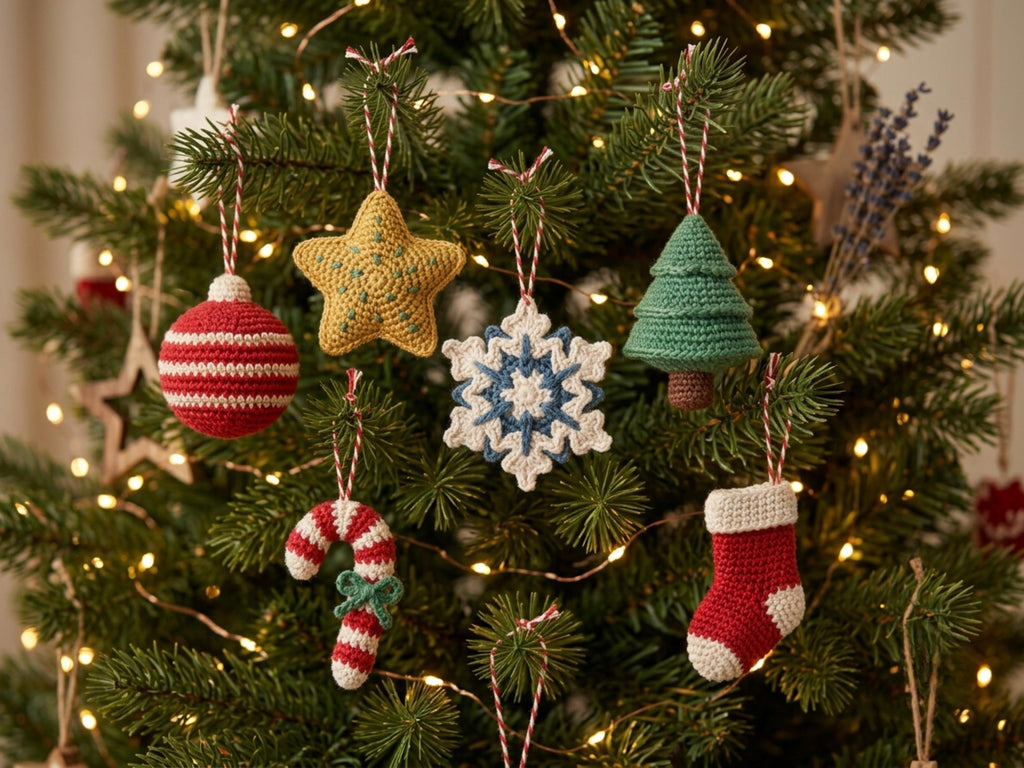 RETIREMENT SALE *Crochet Christmas Ornament Pattern Bundle, 12 Faceless Designs, Beginner Friendly (PDF Download)