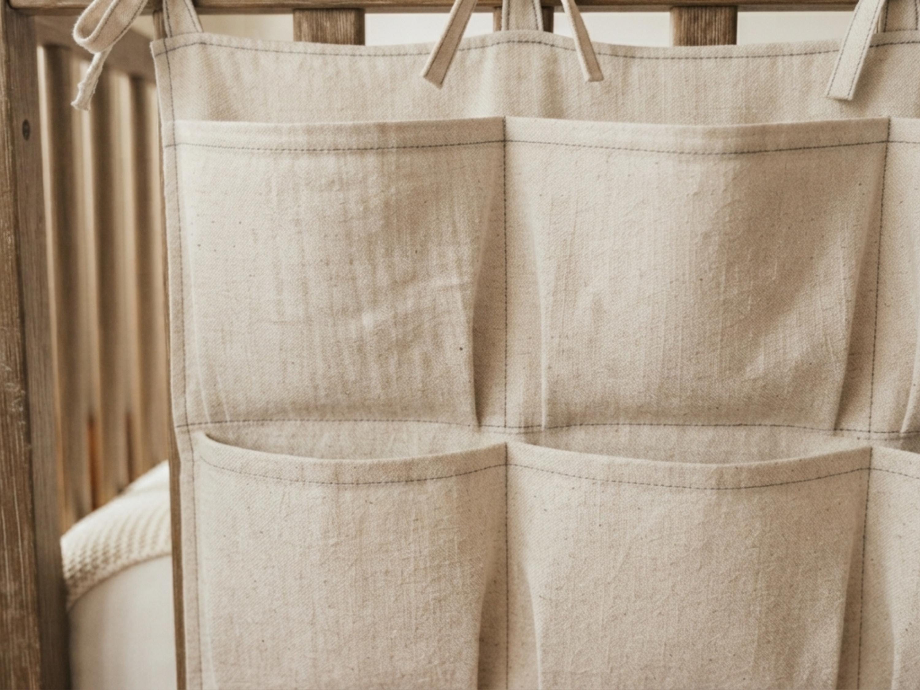 Crib Organizer Sewing Pattern PDF, Hanging Nursery Caddy Pattern, 6 Pocket Crib Storage, Easy Beginner Sewing Pattern