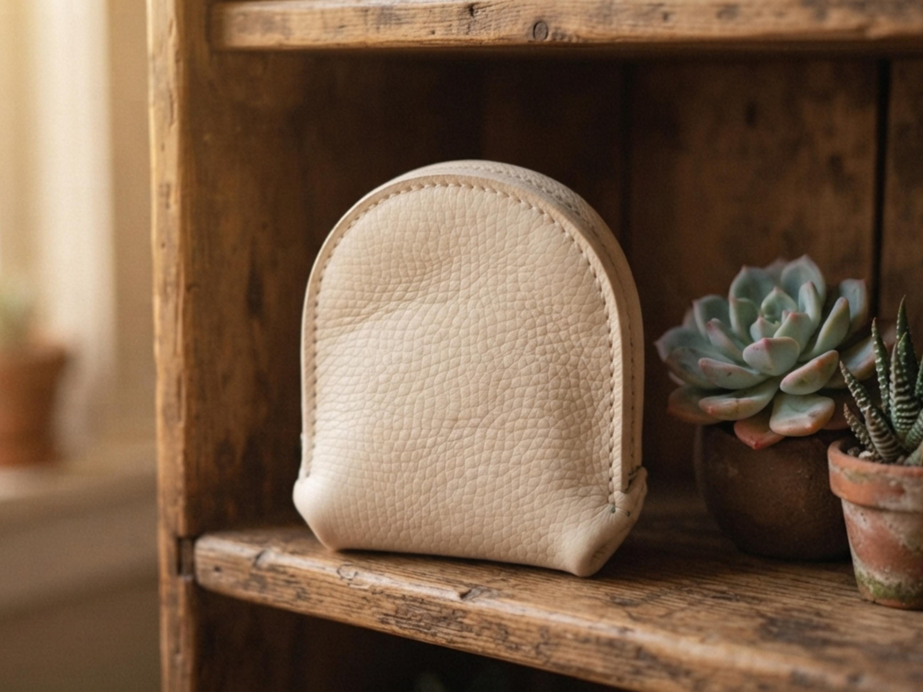 Leather Coin Purse Pattern, Zip Pouch Key Fob PDF, Small Wallet (Instant Download)