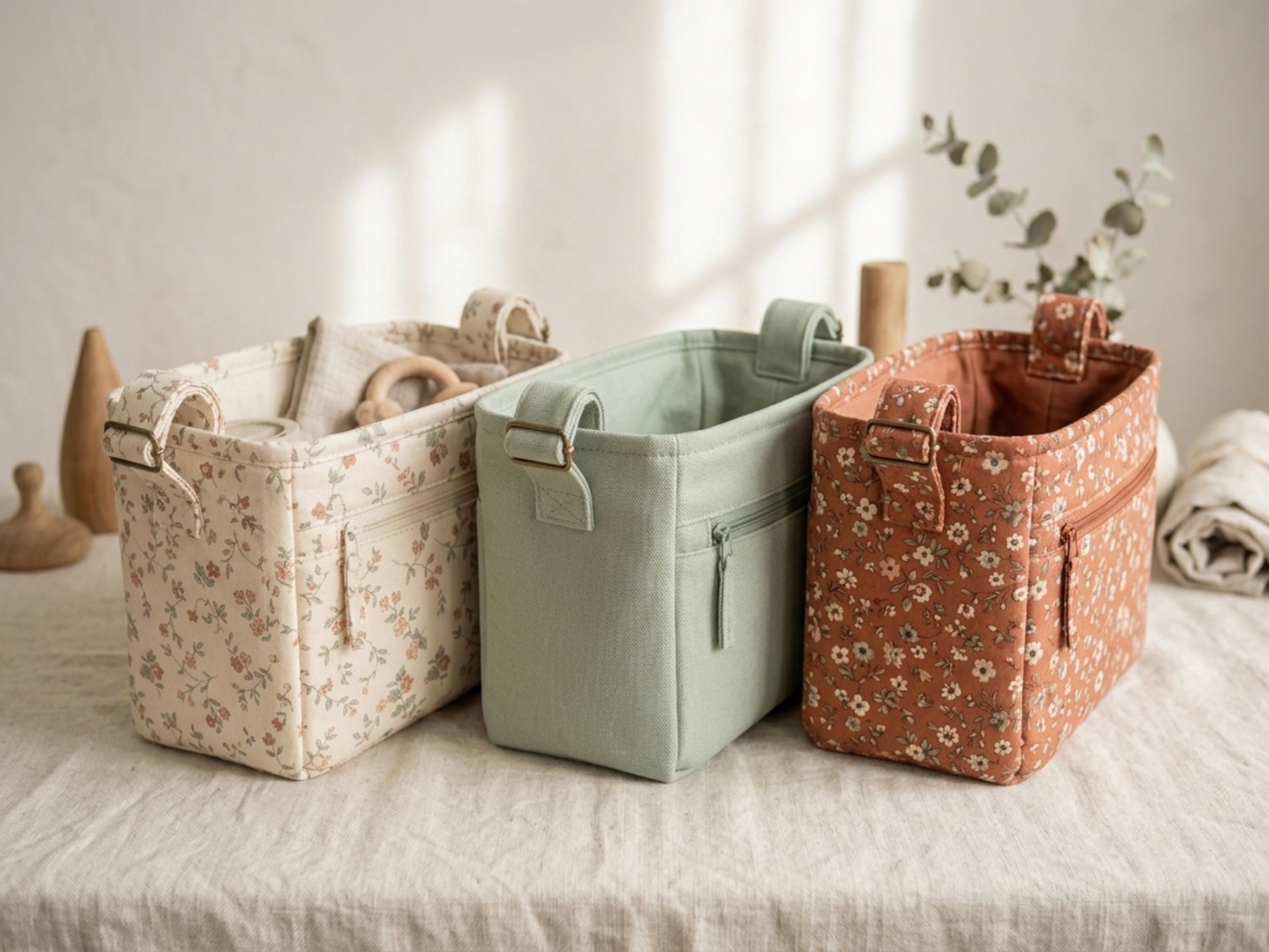 SALE *Pram Organizer Sewing Pattern PDF, Stroller Caddy with Zip Pocket and Cup Holders, Strap On Buggy Organiser, Easy PDF