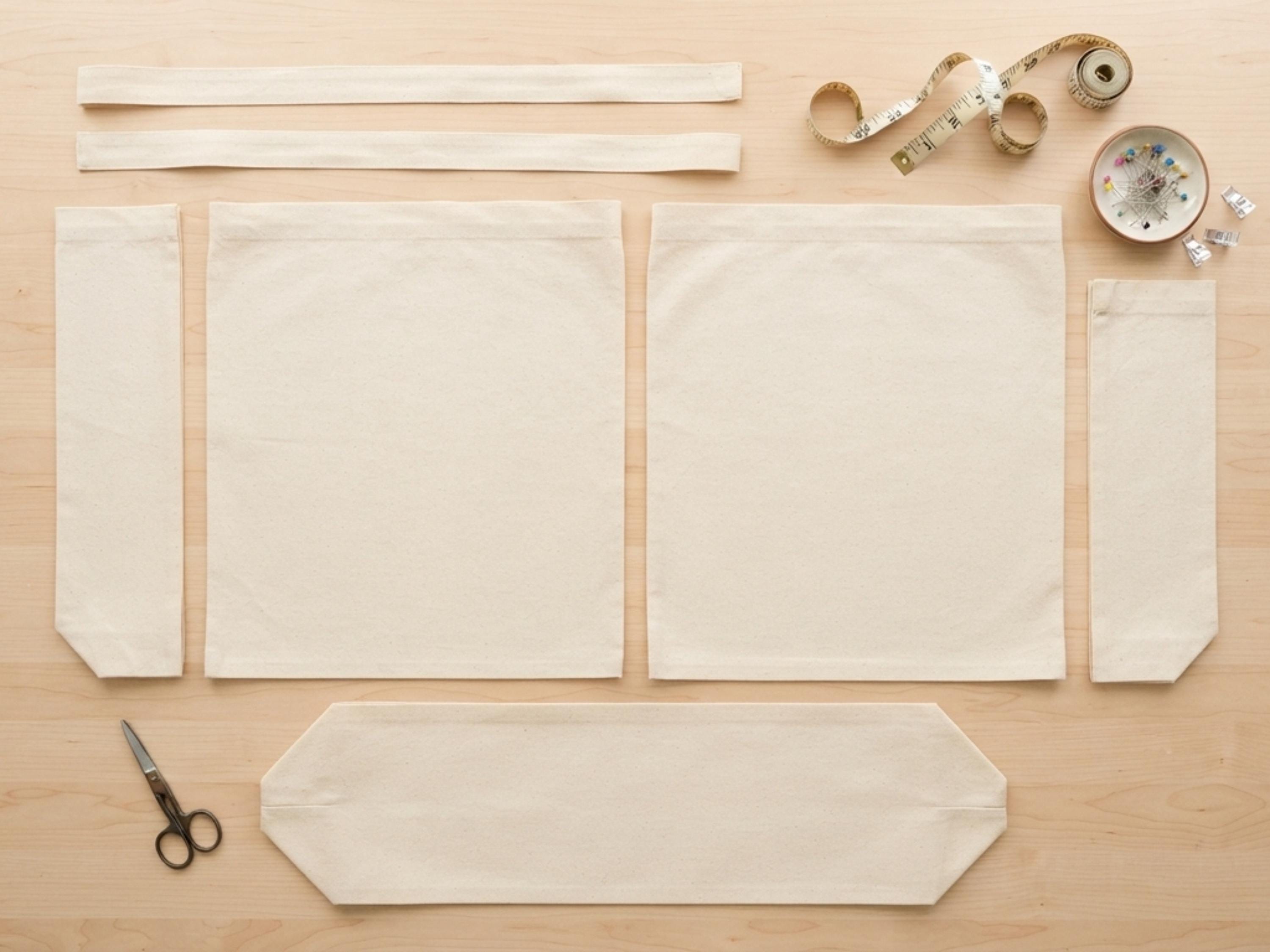 Bow Handle Tote Bag Sewing Pattern PDF | Floral Wrap Tie Canvas Bag | Easy Boxed Base Tote Digital Download