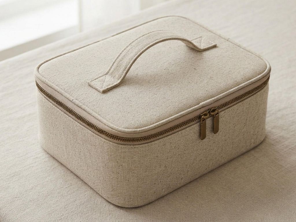 SALE *Beauty Case Sewing Pattern PDF, Vanity Box Bag Pattern, Zip Around Makeup Case, 2 Sizes, Train Case DIY, Instant Download