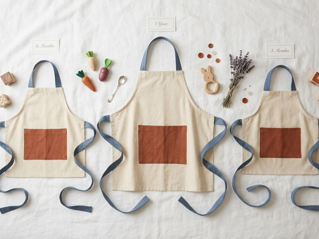 Toddler Apron Sewing Pattern, Beginner Neck Loop Pocket (PDF Download)