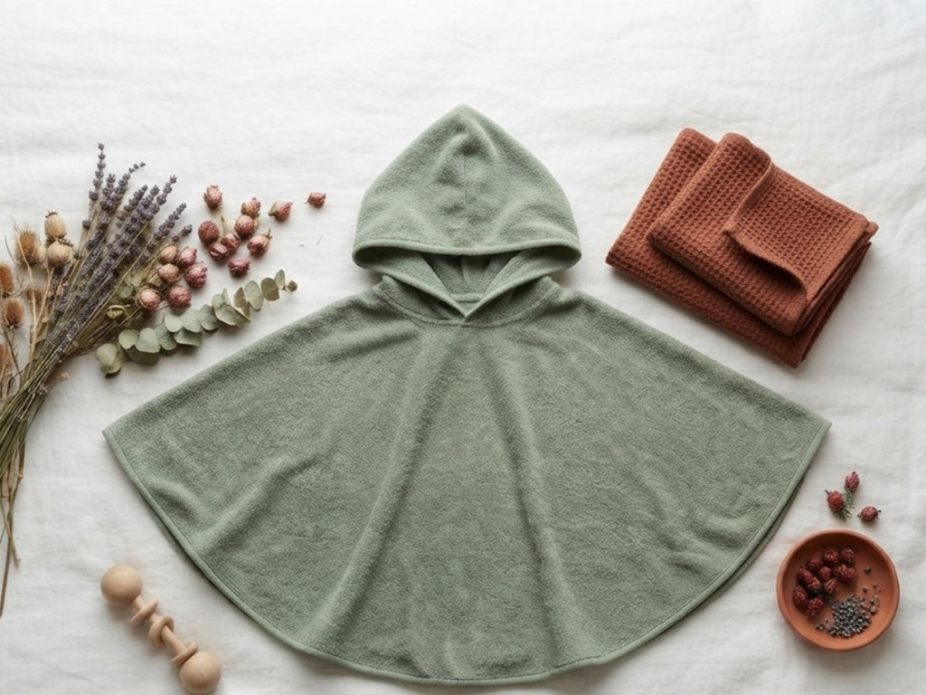 Hooded Towel Poncho Sewing Pattern Kids, Beach Bath Poncho PDF, Baby Toddler Hooded Towel, Beginner Sewing 0-6M to 3-4Y