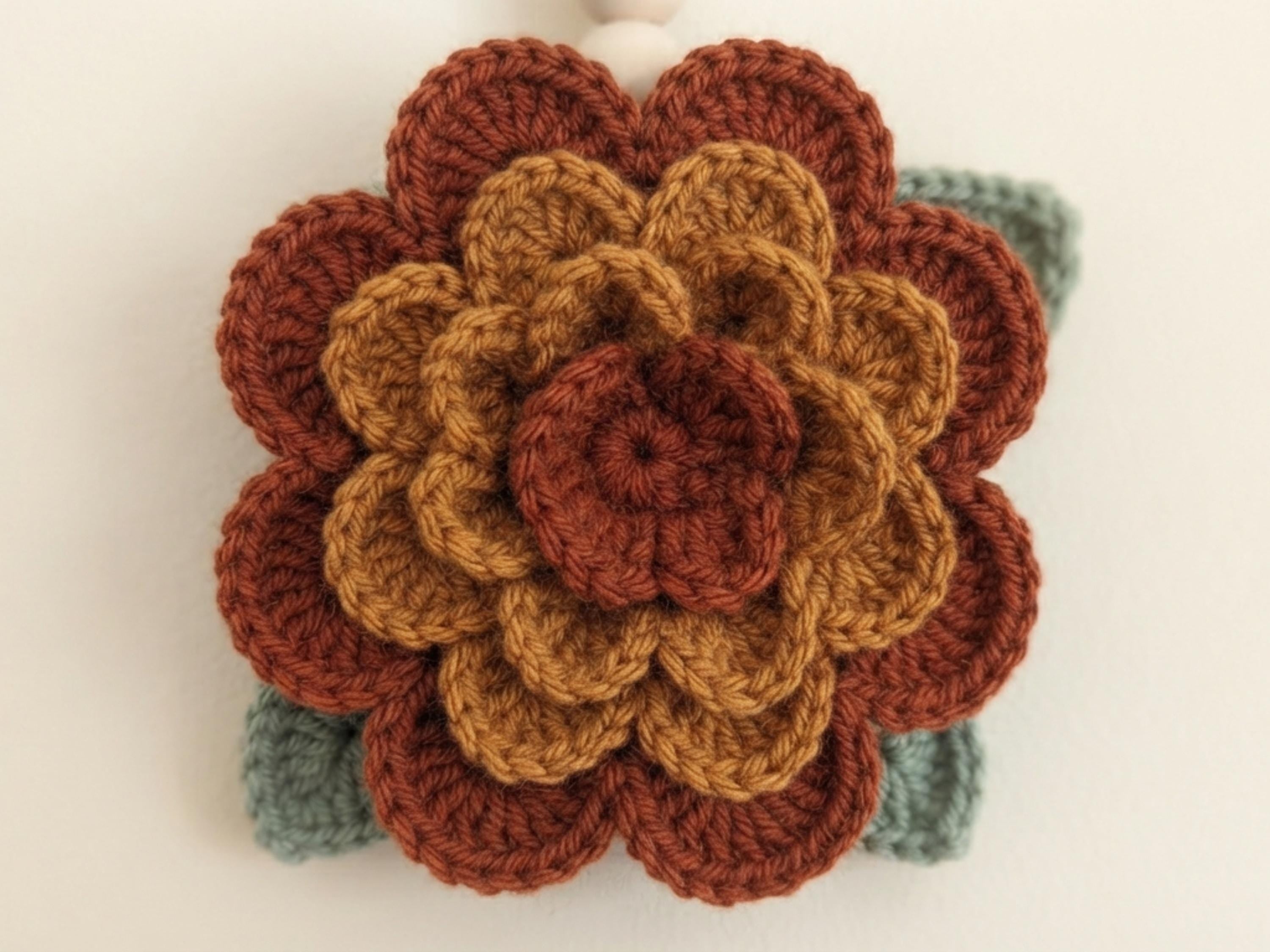 Dahlia Wall Pocket Crochet Pattern PDF, Hanging Flower Organizer, Boho Home Decor, Nursery Storage, Crochet Gift, Easy DIY Pattern