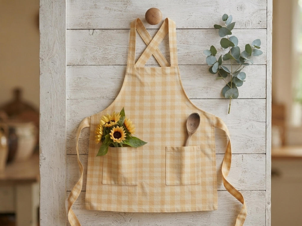 Pinafore Apron Sewing Pattern | Cross Back Kitchen Apron PDF | Easy Beginner + Illustrated Tutorial | A0, A4 & US Letter | XS-2XL