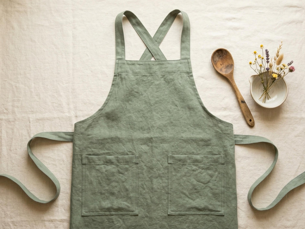Pinafore Apron Sewing Pattern | Cross Back Kitchen Apron PDF | Easy Beginner + Illustrated Tutorial | A0, A4 & US Letter | XS-2XL