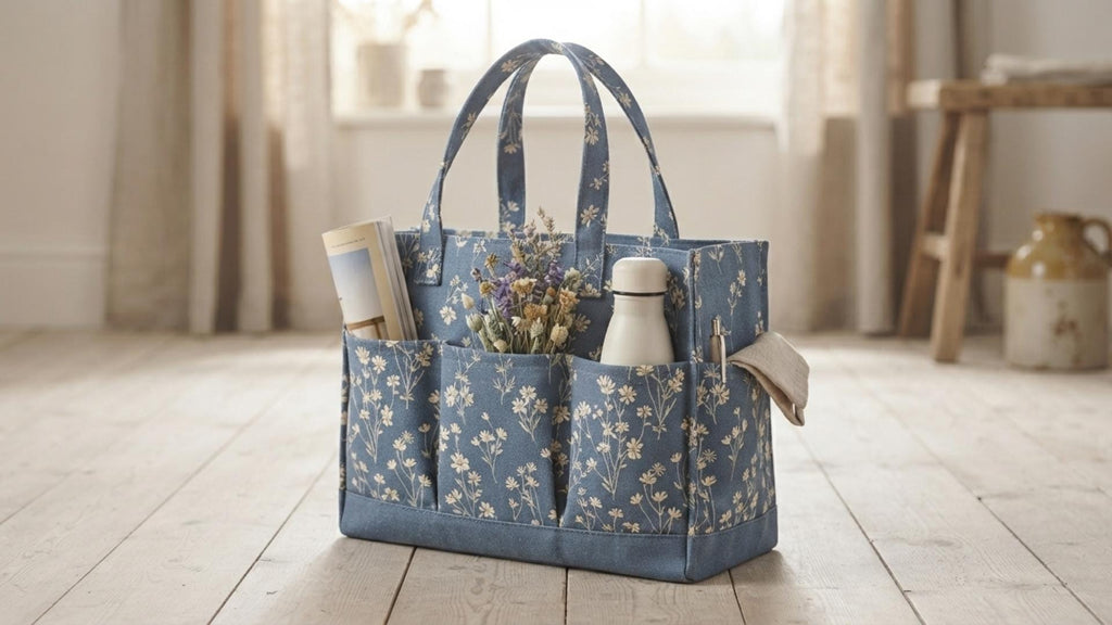 RETIREMENT SALE *Everyday Tote Bag Sewing Pattern | Multi Pocket Tote PDF | Lined Boxy Bag | Beginner Friendly + Illustrated Tutorial