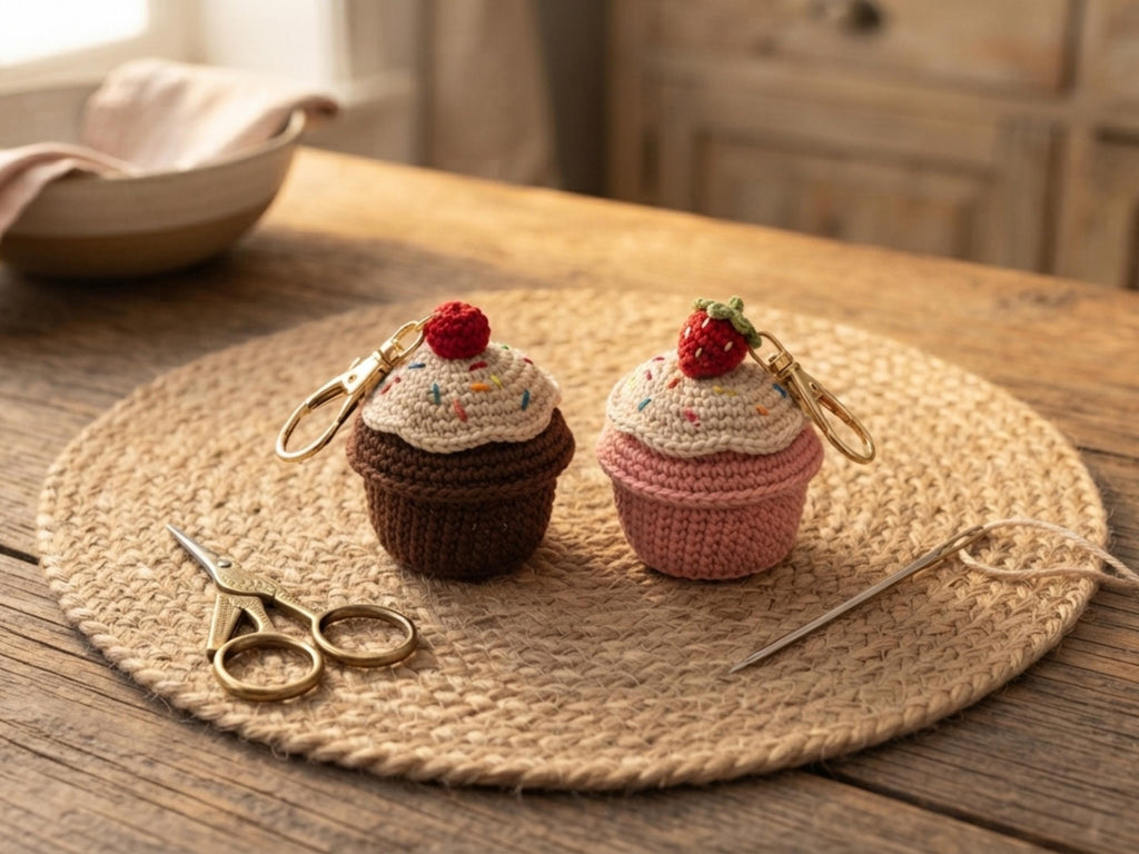 RETIREMENT SALE *Cookie Cupcake Crochet Keychain Pattern Bundle 10 Designs PDF Amigurumi Bag Charm Gingerbread Macaron Beginner Digital