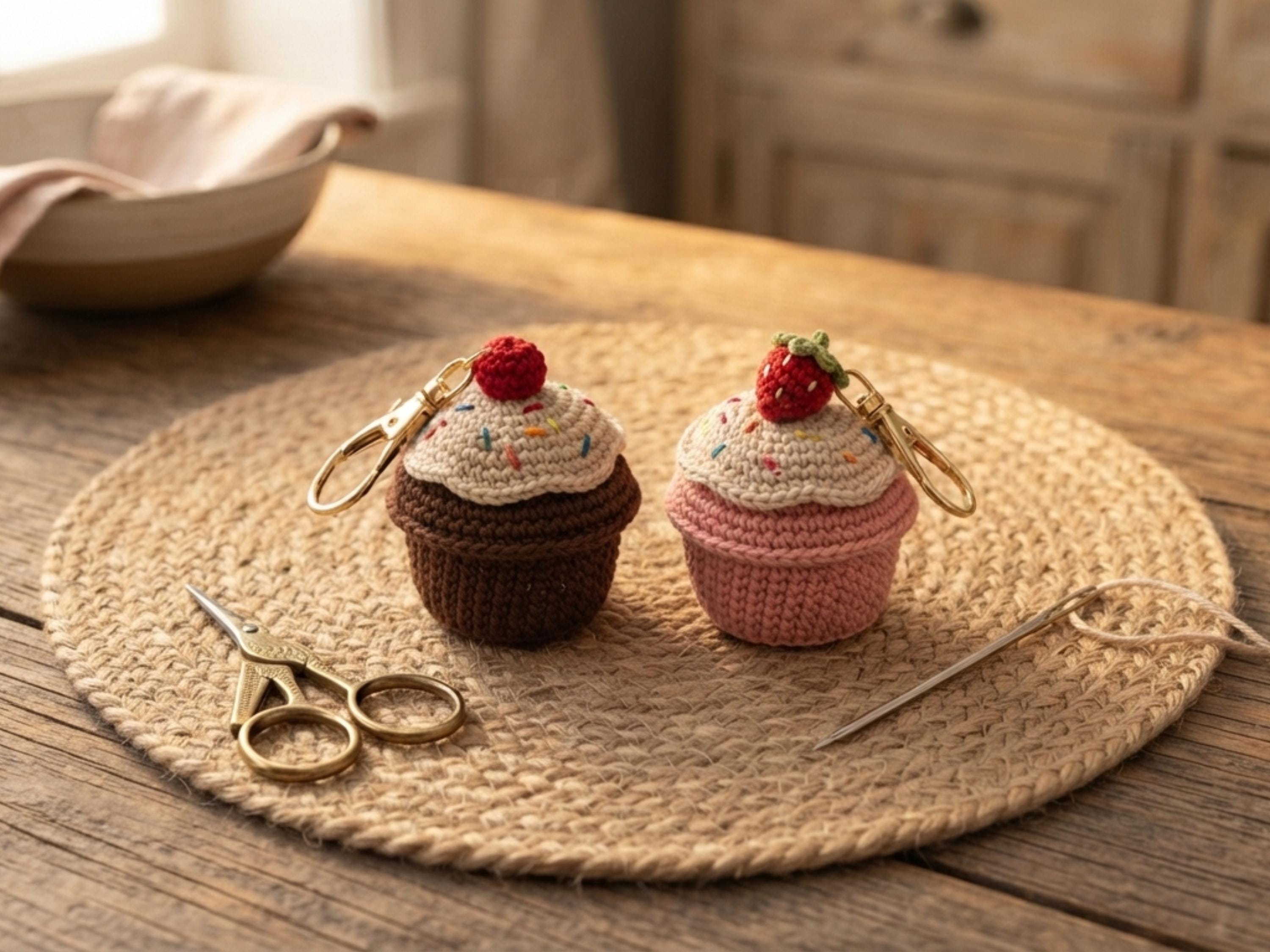 RETIREMENT SALE *Cookie Cupcake Crochet Keychain Pattern Bundle 10 Designs PDF Amigurumi Bag Charm Gingerbread Macaron Beginner Digital