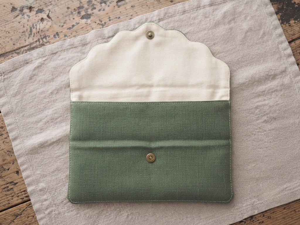 Scalloped Coin Purse Sewing Pattern | Beginner Snap Wallet Pouch (PDF Download)