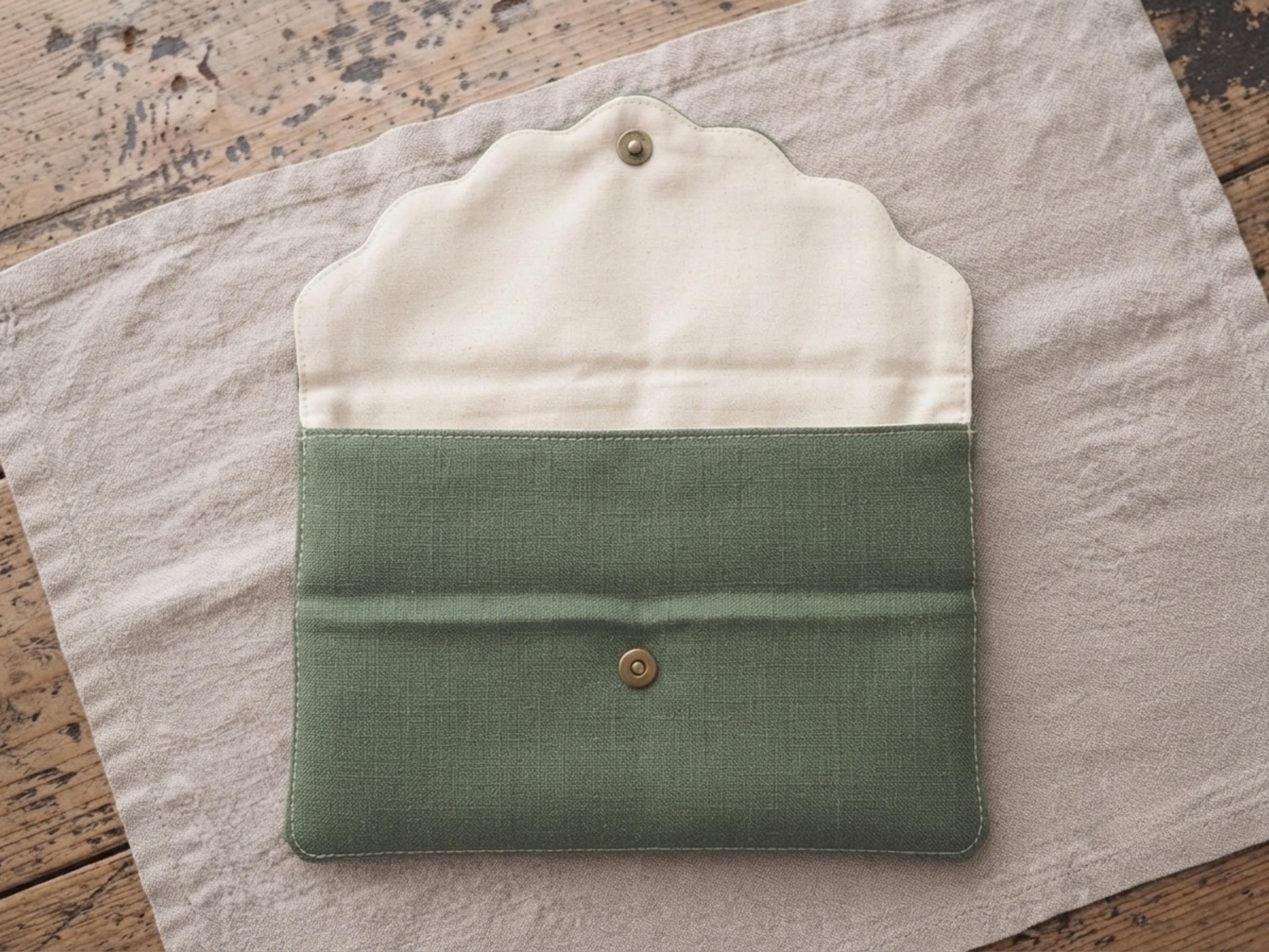 Scalloped Coin Purse Sewing Pattern | Beginner Snap Wallet Pouch (PDF Download)