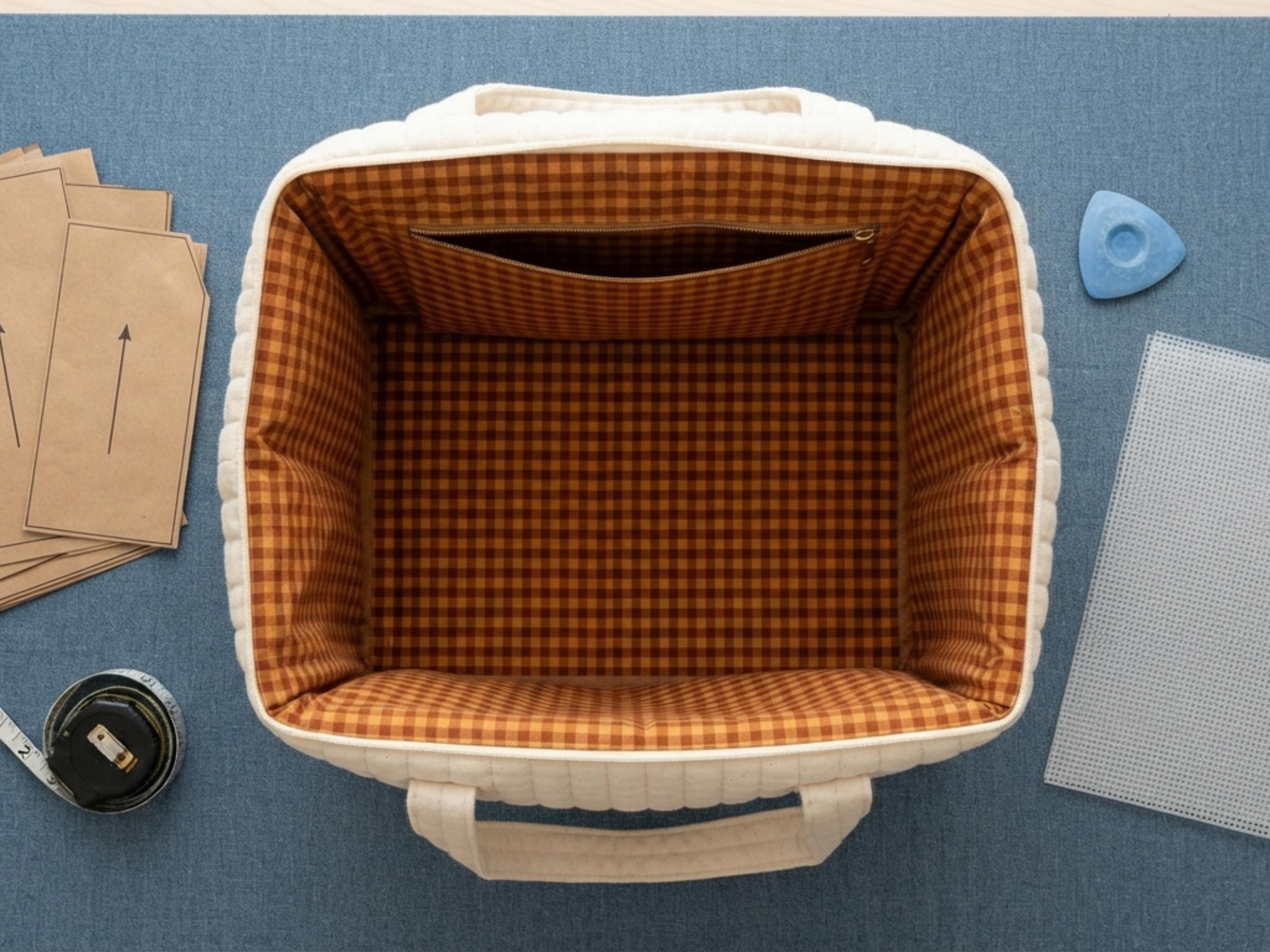 Quilted Diaper Bag Sewing Pattern | Baby Tote with Stroller Straps (PDF Download)