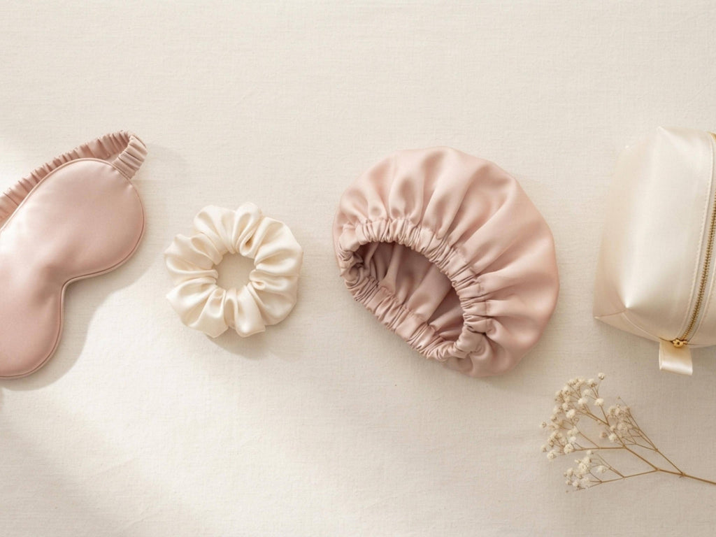 Satin Self-Care Sewing Pattern Bundle: Sleep Mask, Bonnet, Pouch (Digital Download)
