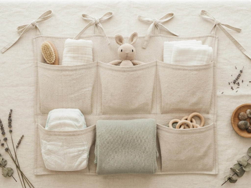 Crib Organizer Sewing Pattern PDF, Hanging Nursery Caddy Pattern, 6 Pocket Crib Storage, Easy Beginner Sewing Pattern