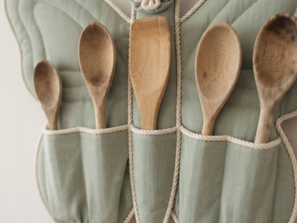 Butterfly Utensil Holder Sewing Pattern PDF | Kitchen Wall Caddy | Wooden Spoon Organizer Digital Download