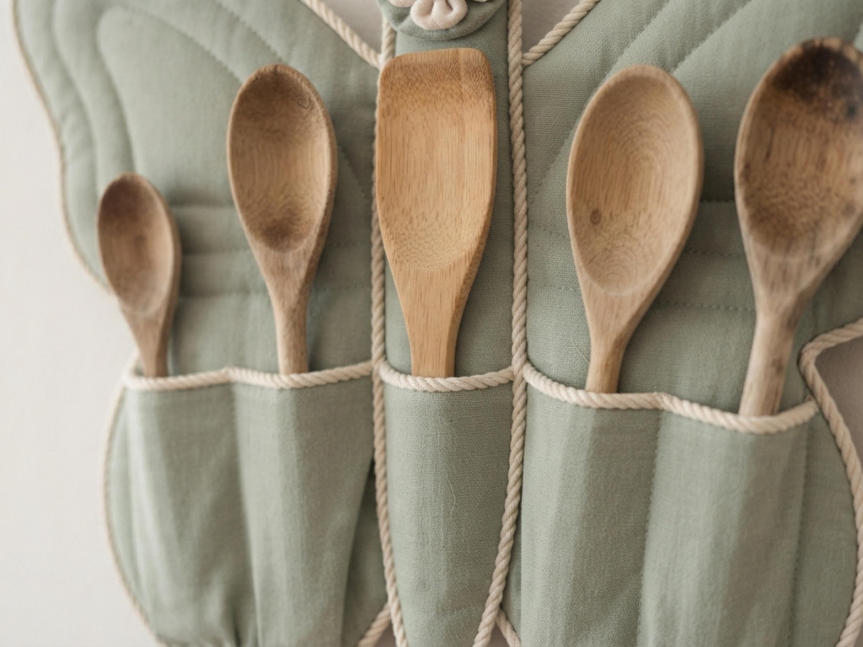 Butterfly Utensil Holder Sewing Pattern PDF | Kitchen Wall Caddy | Wooden Spoon Organizer Digital Download