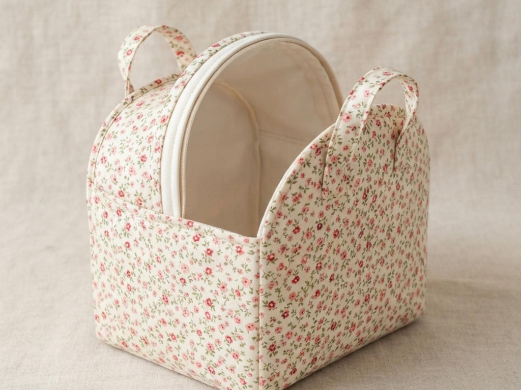 Open Up Cosmetic Caddy Sewing Pattern PDF, Spring Open Makeup Organizer, Travel Toiletry Bag Pattern, 3 Sizes, Instant Download