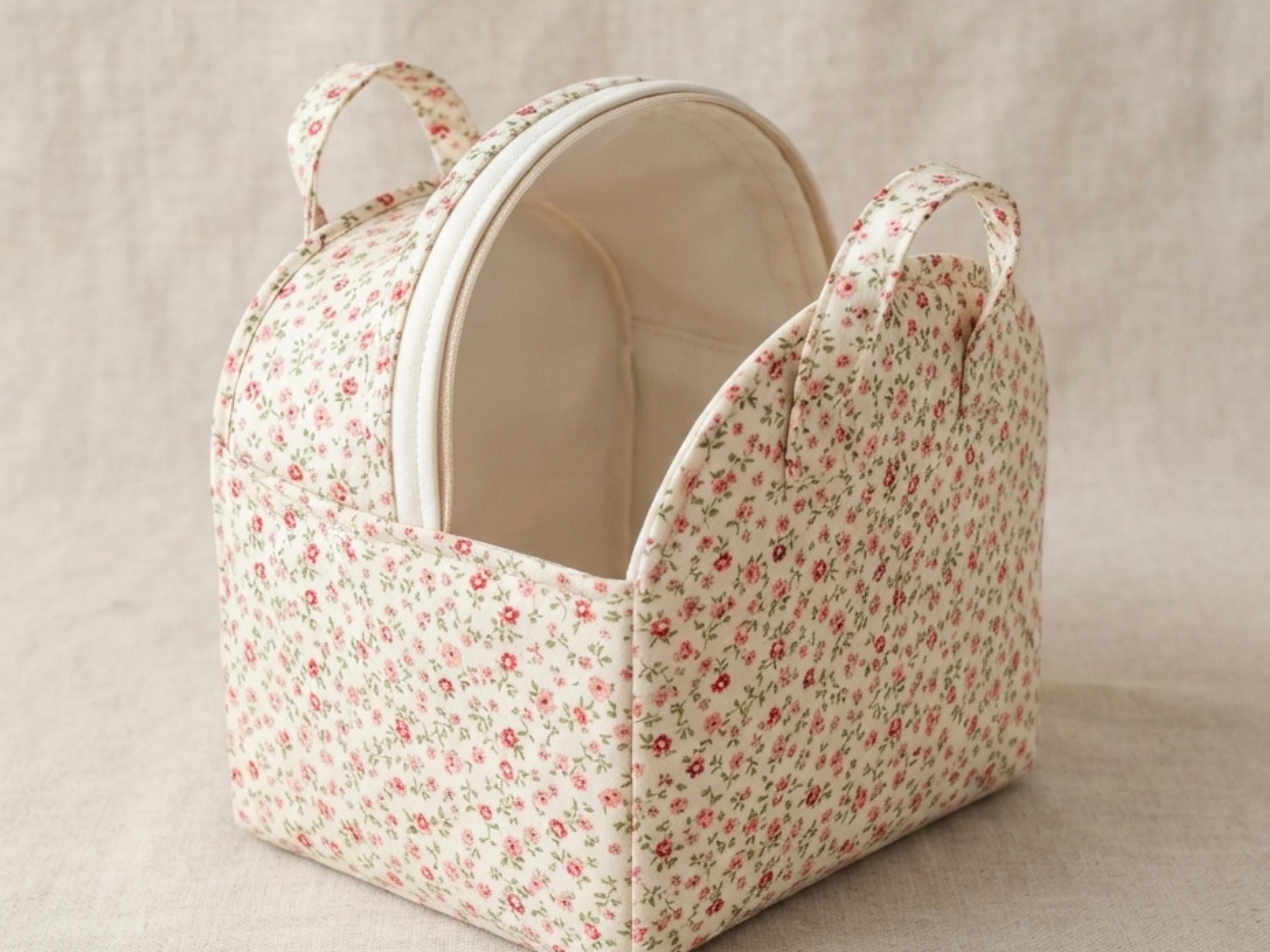 Open Up Cosmetic Caddy Sewing Pattern PDF, Spring Open Makeup Organizer, Travel Toiletry Bag Pattern, 3 Sizes, Instant Download