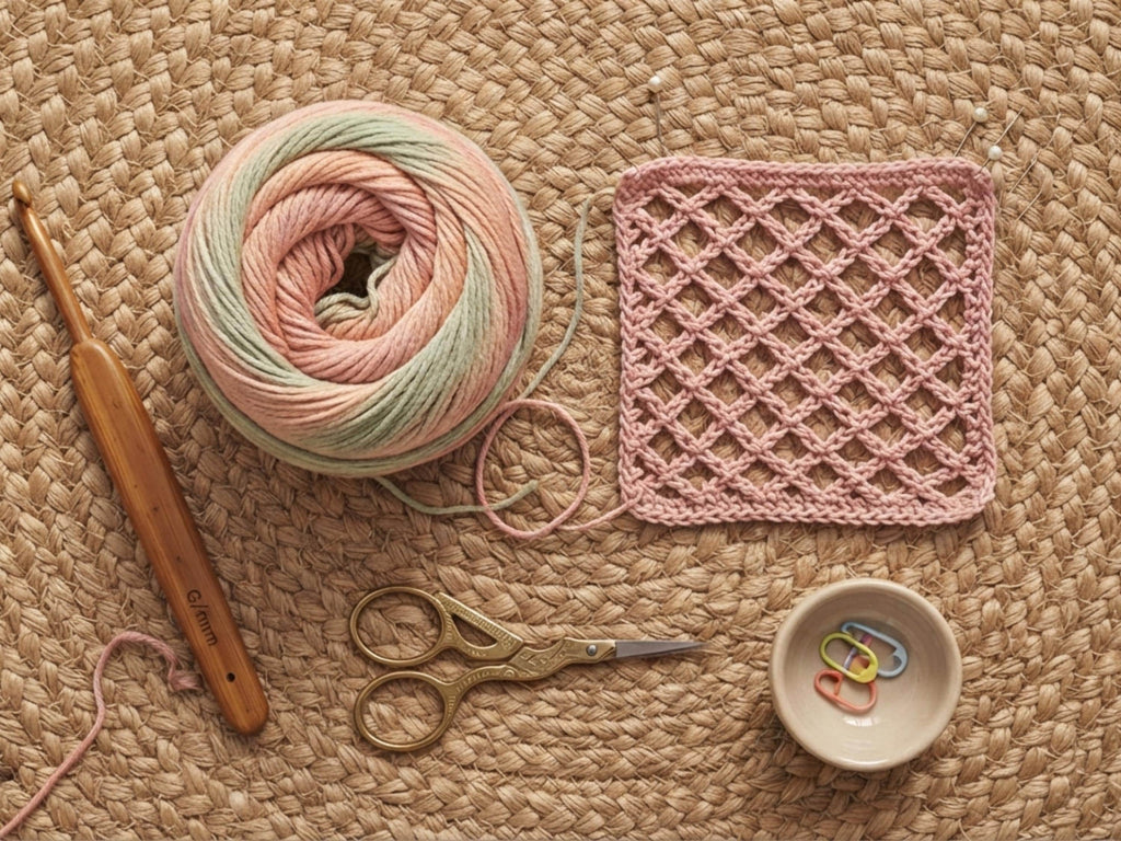 Ombré Mesh Market Tote Crochet Pattern PDF | Open Weave Gradient Bag DIY | Boho Summer Tote Tutorial