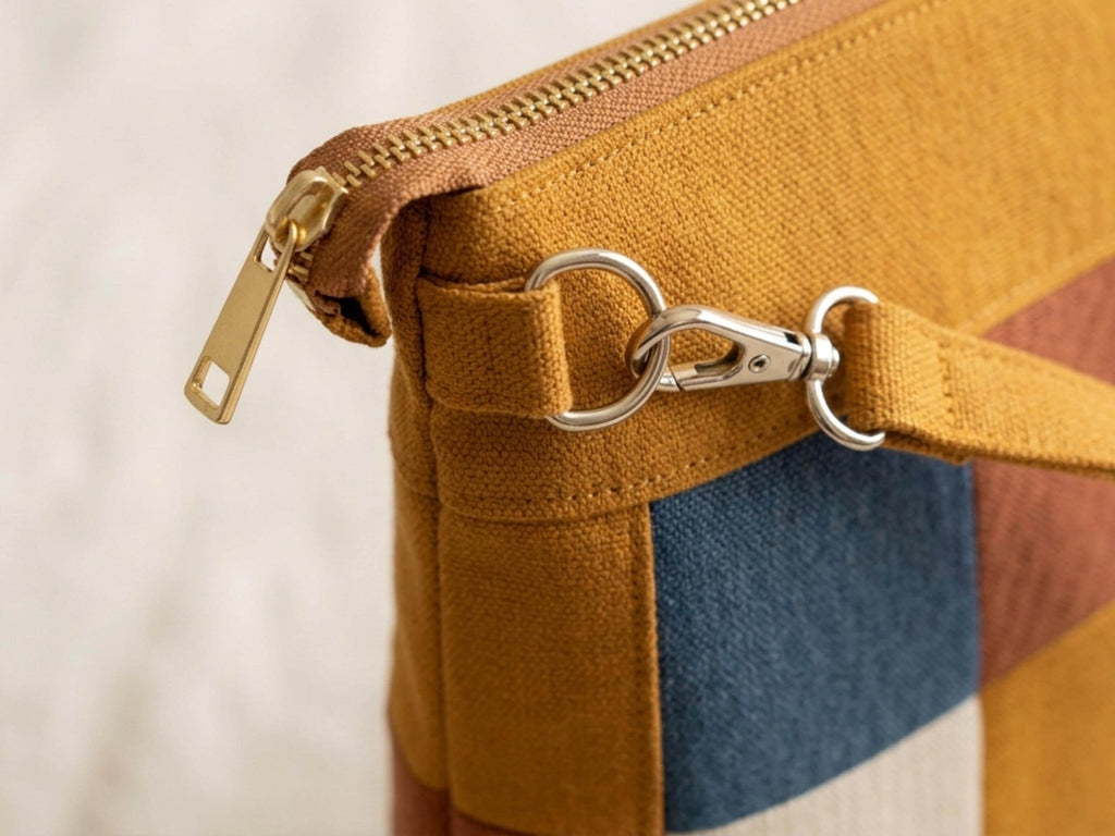 Crossbody Bag Sewing Pattern, Patchwork Zipper Purse, Boxed Corners (Digital Download)