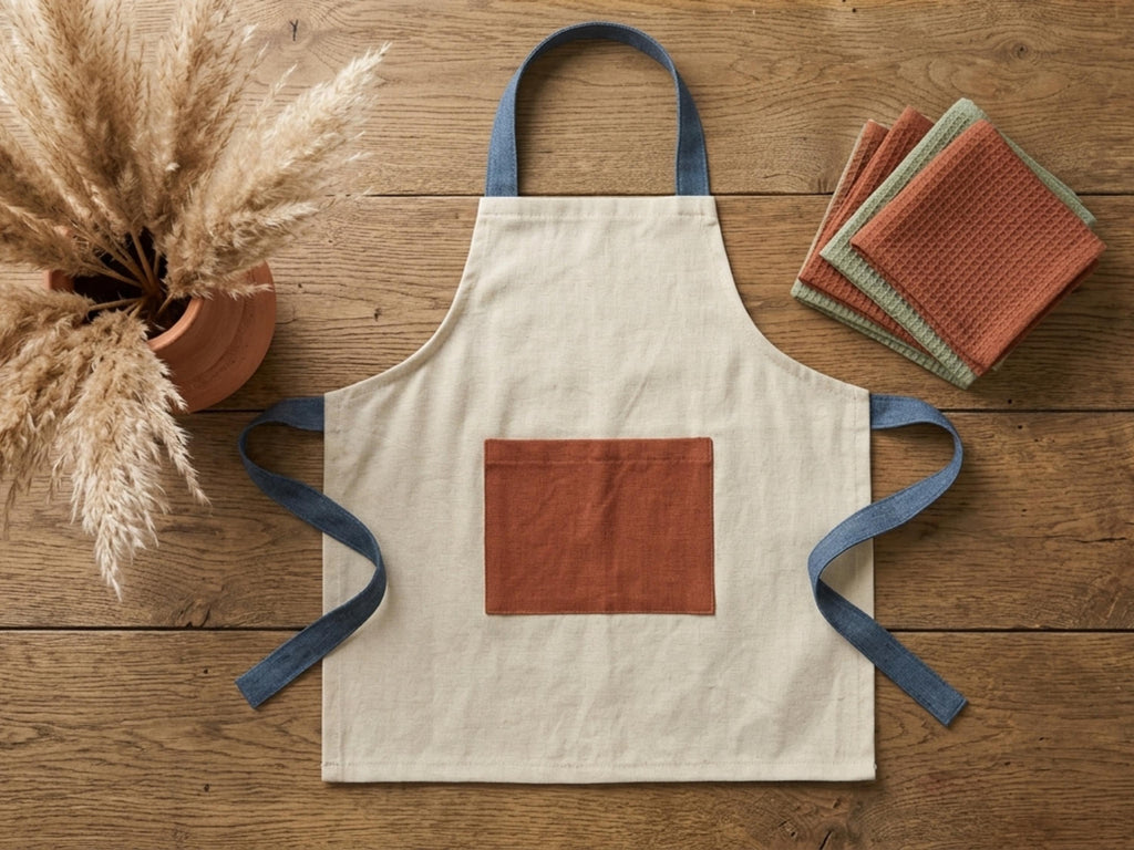 Toddler Apron Sewing Pattern, Beginner Neck Loop Pocket (PDF Download)