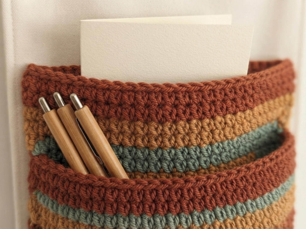 Dahlia Wall Pocket Crochet Pattern PDF, Hanging Flower Organizer, Boho Home Decor, Nursery Storage, Crochet Gift, Easy DIY Pattern
