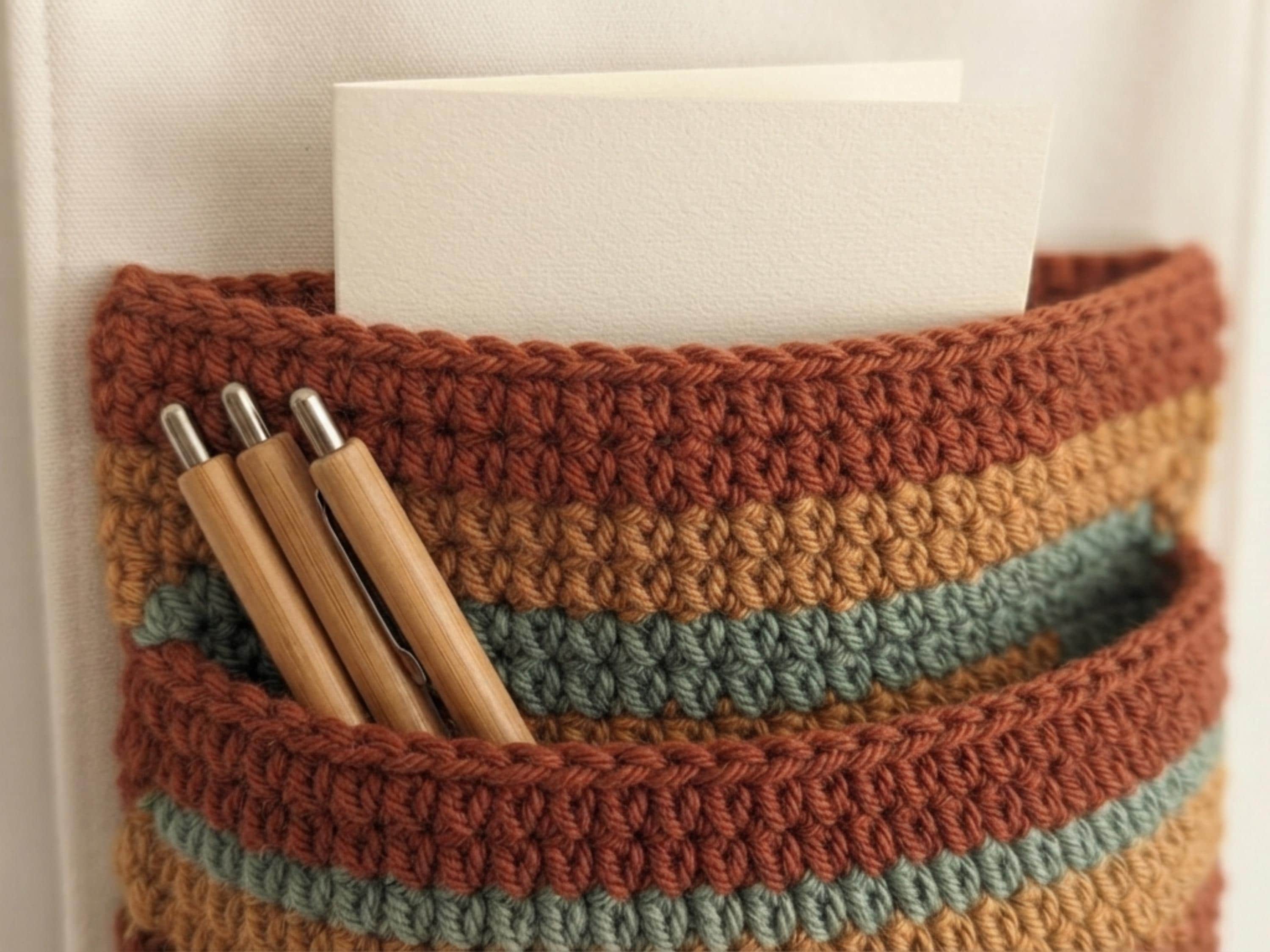 Dahlia Wall Pocket Crochet Pattern PDF, Hanging Flower Organizer, Boho Home Decor, Nursery Storage, Crochet Gift, Easy DIY Pattern