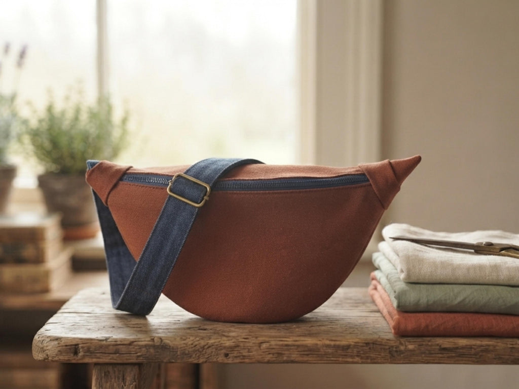 Moon Bag Sewing Pattern, Crescent Crossbody Bag PDF, Zip Pouch Tutorial, Mini Bag Beginner Pattern, Digital Download
