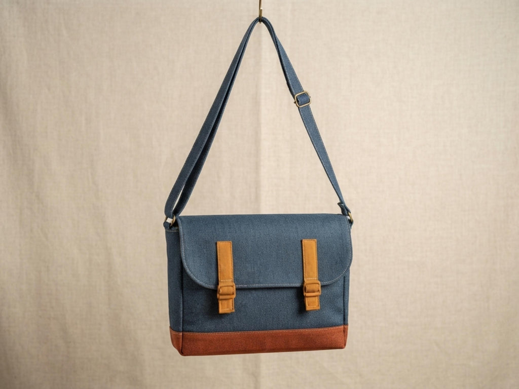 RETIREMENT SALE *Buckle Messenger Bag Sewing Pattern, Structured Flap Crossbody Tutorial (SML Sizes) (Digital Download)