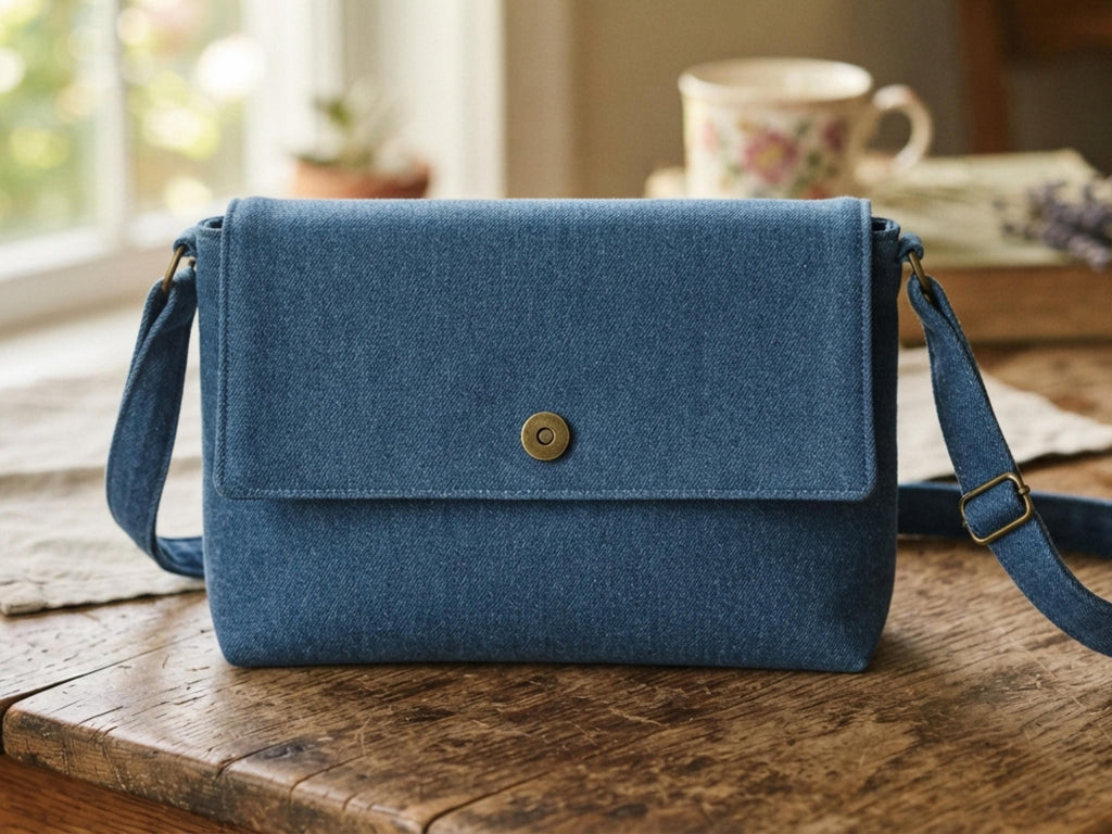 Crossbody Flap Bag Sewing Pattern, Canvas Messenger Bag PDF, Beginner Friendly Tutorial, Adjustable Strap Pattern, Digital Download