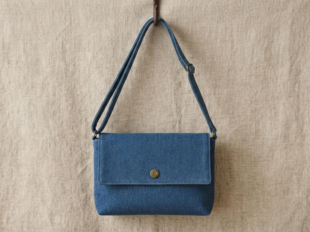 Crossbody Flap Bag Sewing Pattern, Canvas Messenger Bag PDF, Beginner Friendly Tutorial, Adjustable Strap Pattern, Digital Download