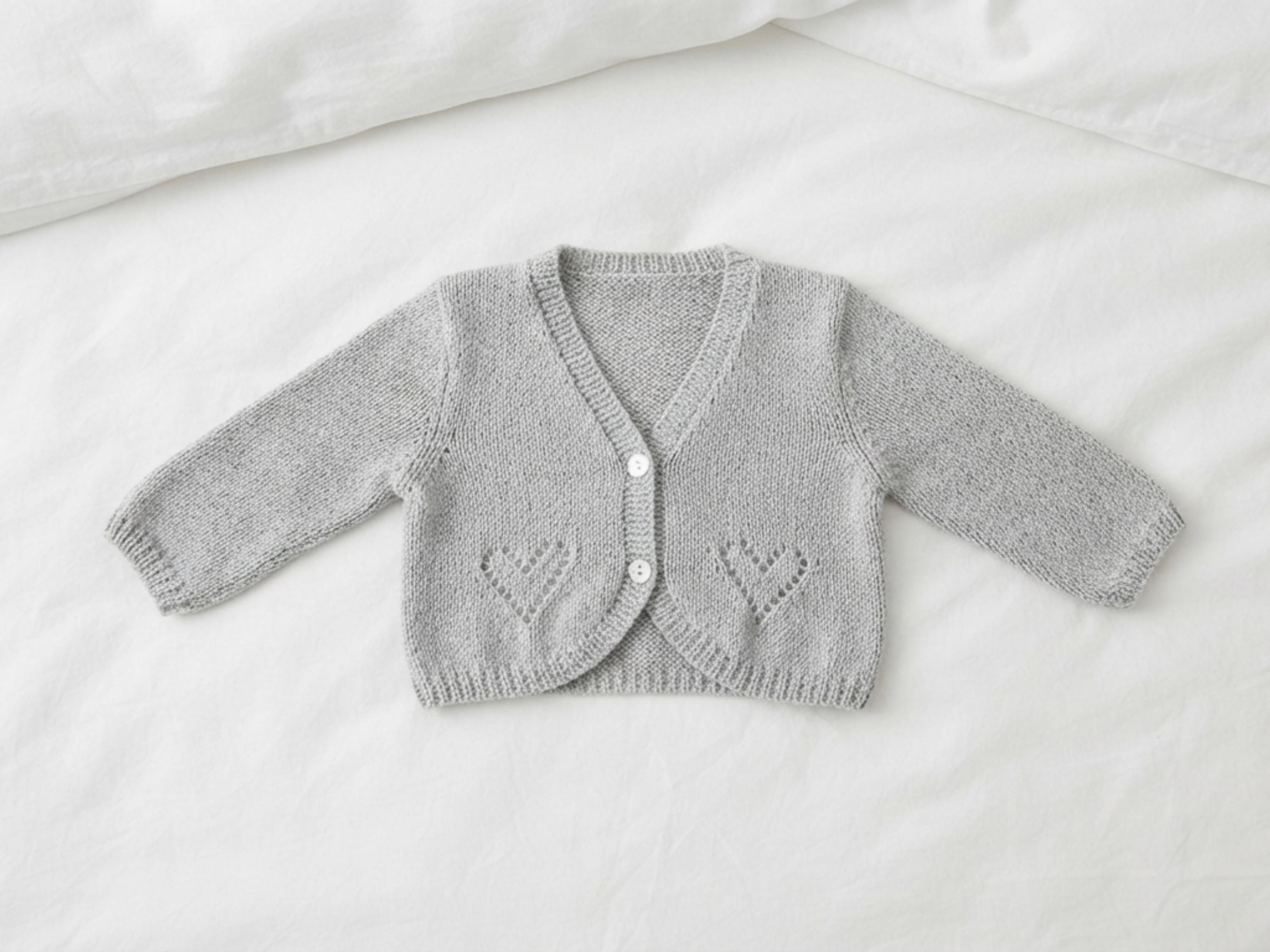 baby knitting patterns for girls 3 yrs-Girls Heart Cardigan Knitting Pattern, Toddler, Sizes 2-11 (PDF Download)
