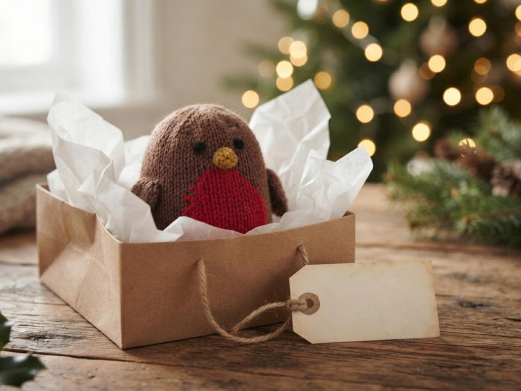 RETIREMENT SALE *Knitted Robin Chocolate Orange Cover Pattern (PDF Download) – Festive Cozy Ornament