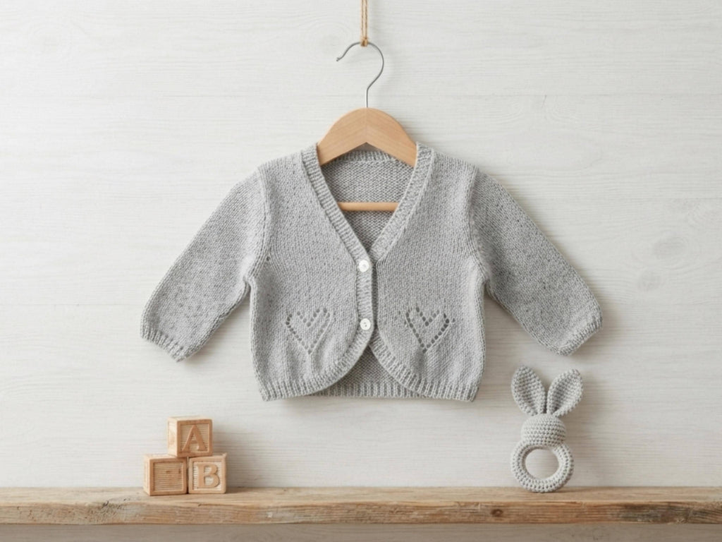 baby knitting patterns for girls 3 yrs-Girls Heart Cardigan Knitting Pattern, Toddler, Sizes 2-11 (PDF Download)